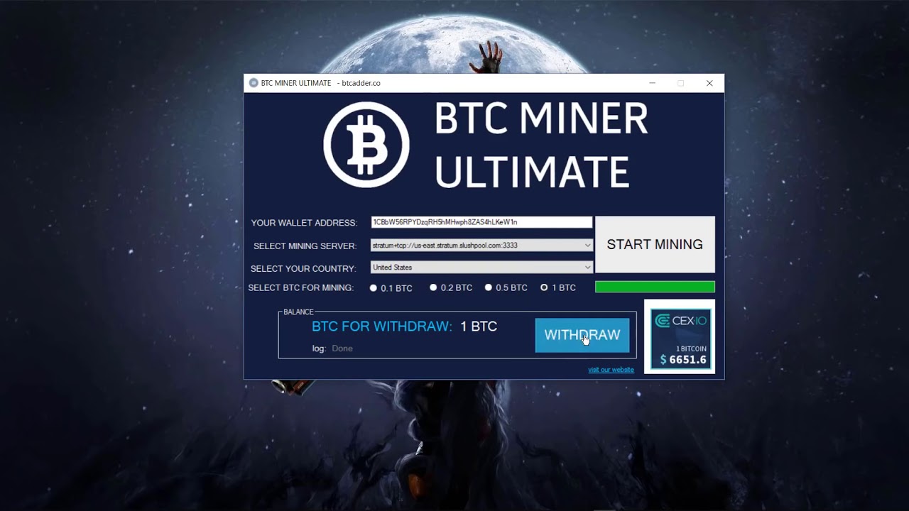 free bitcoin mining software