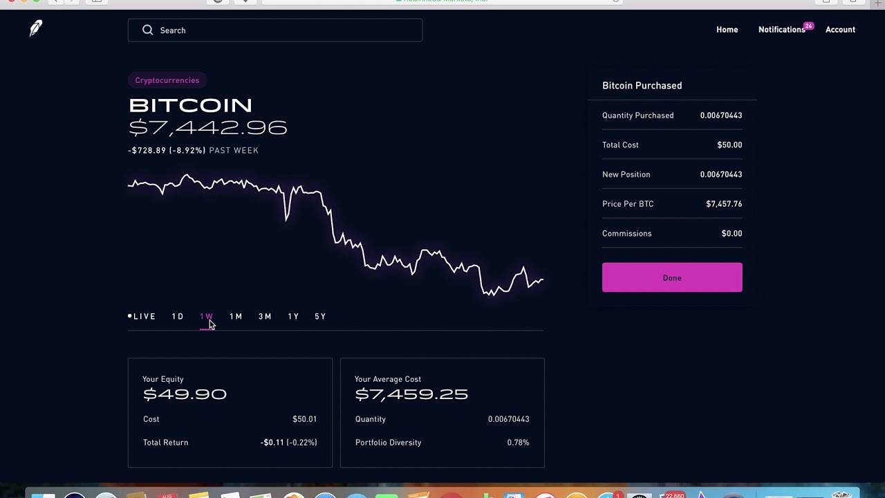 is it safe to buy bitcoin on robinhood